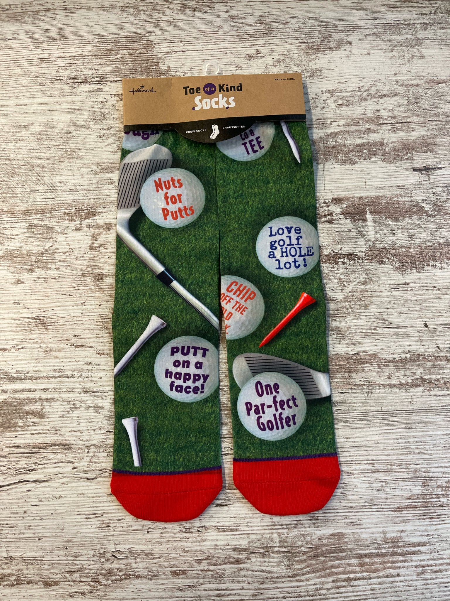 Toe-Of-A-Kind Golf Crew Socks