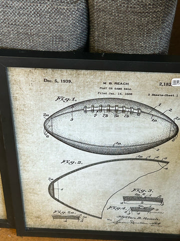 Vintage Football Blueprint