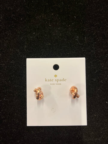 Kate Spade Rose Gold Knot Earrings