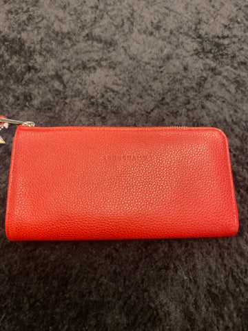 Longchamp Red Zip Wallet