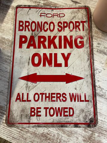Bronco Parking Only