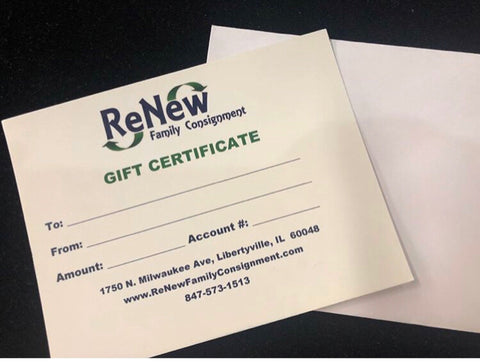 $50 ReNew Gift Card for Use In Store