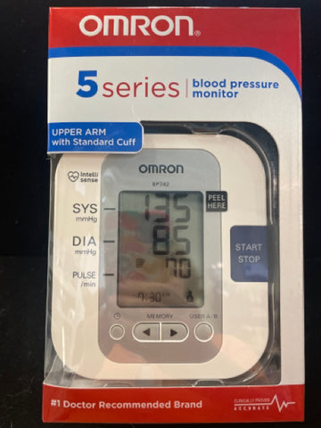 OMRON Blood Pressure 5 Series Upper Arm Model BP742 (retail $99)