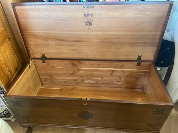 Brown Wooden Cedar Chest by Roots Manufacturing Co in Chicago