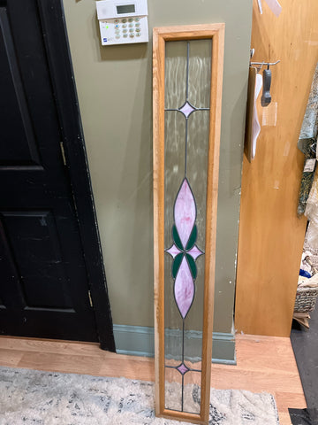 Pink & Green Stained Glass