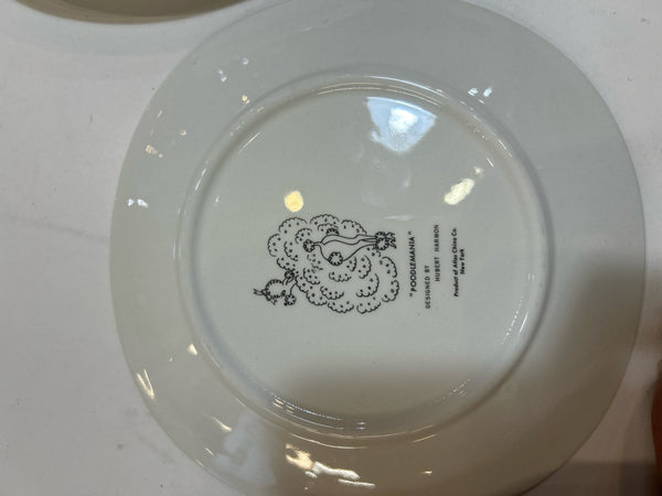 Poodlemania Vintage Plate Set