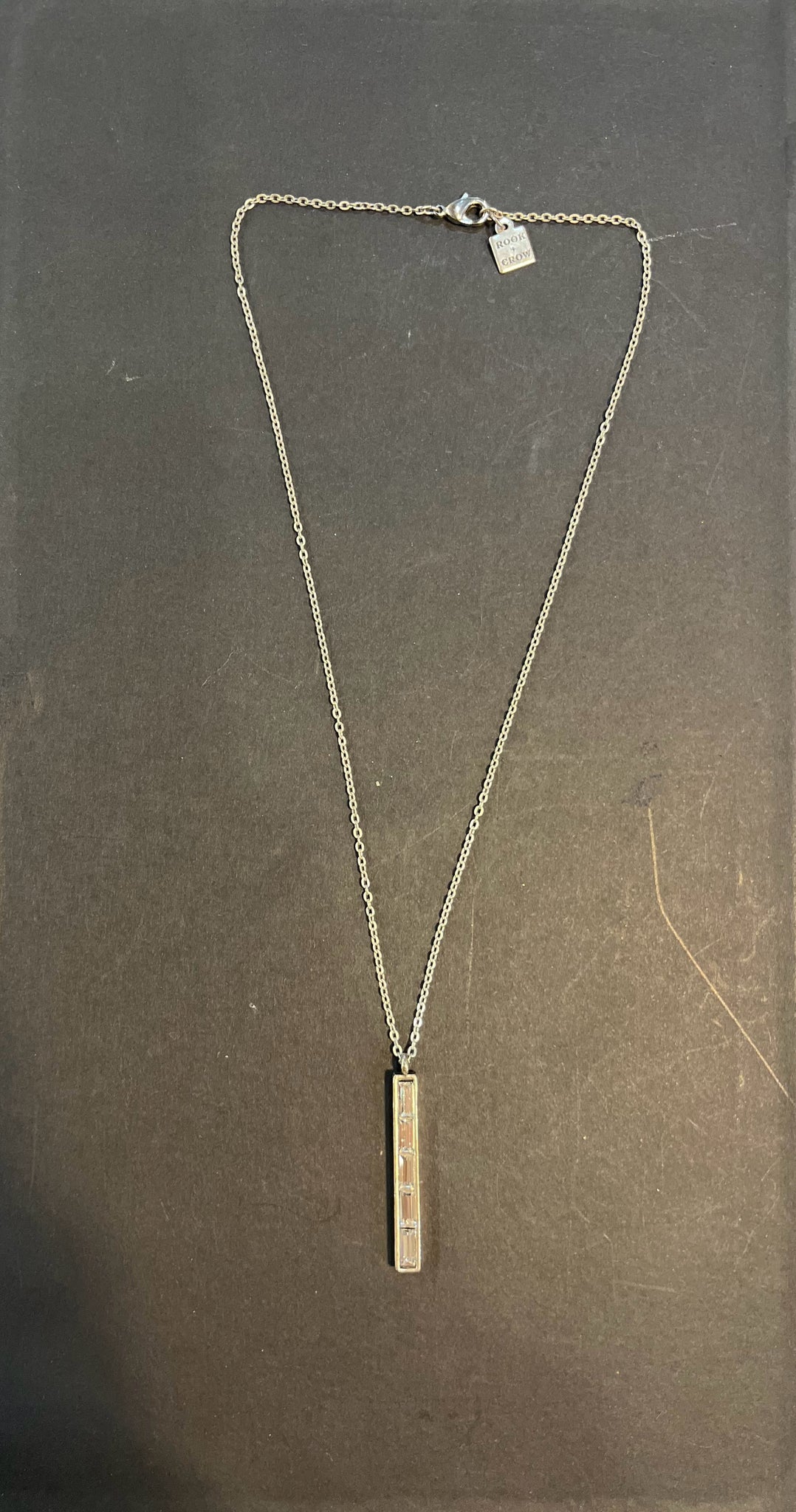 Rook & Crow Silver Stone Pendant Necklace