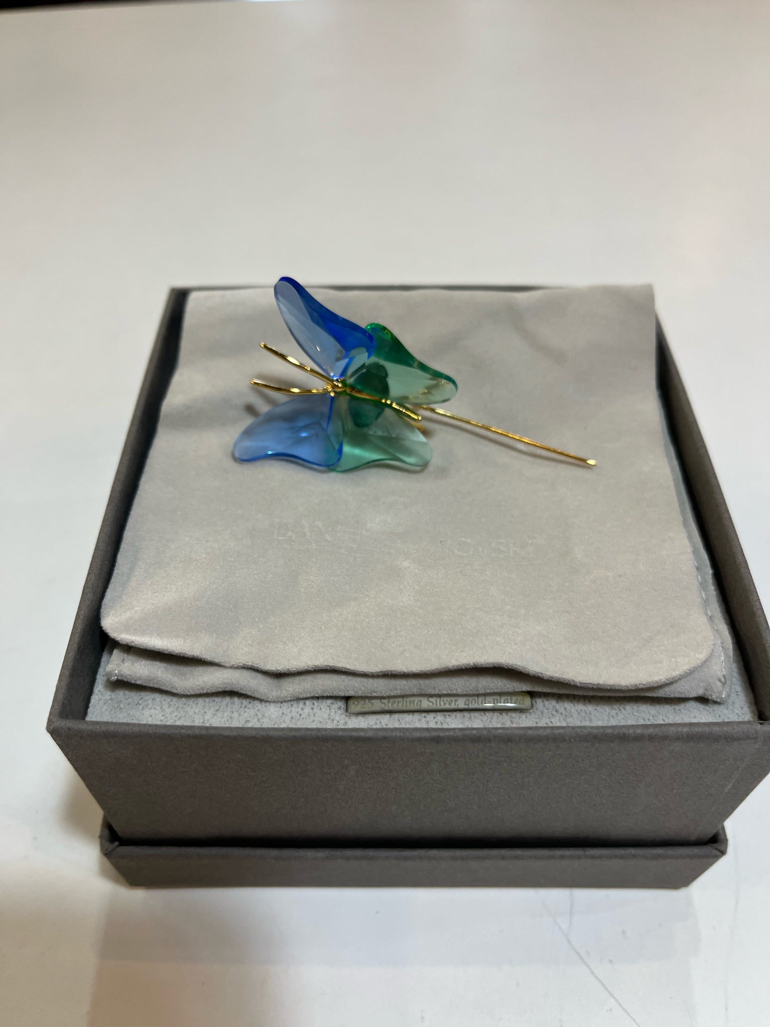 Swarovski "Paradise Abala Sapphire" Butterfly Pin