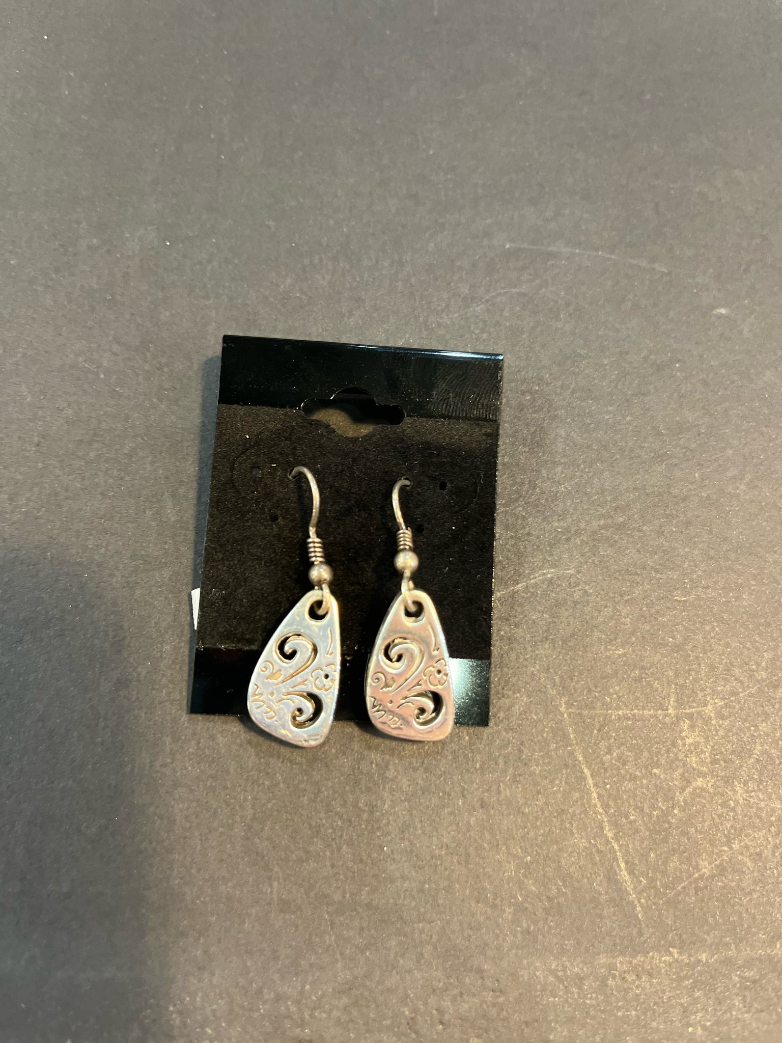 Brighton Silver Swirl Drop Earrings
