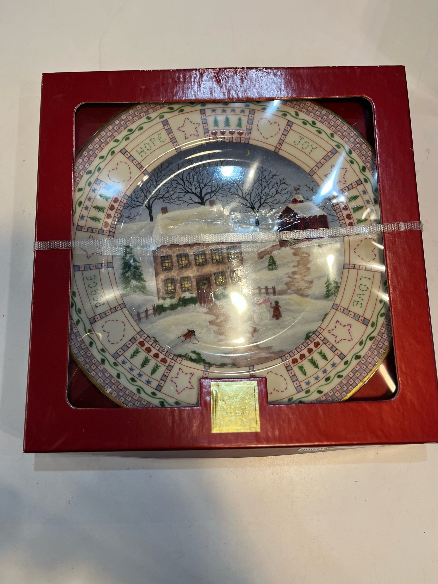 Lenox Christmas “Building A Snowman” Plate