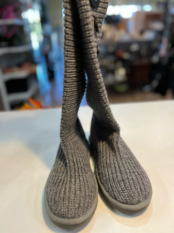 UGG Gray Knit Boots
