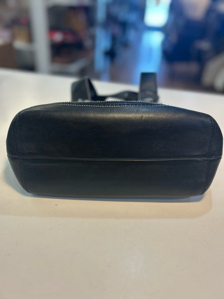 Coach Black "soho Signature Jacquard Leather Trim Shoulder" Handbag