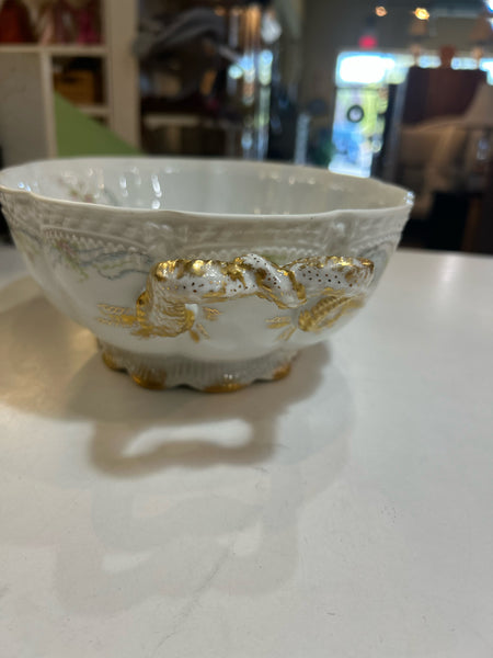 Limoges Gold Leaf Bowl