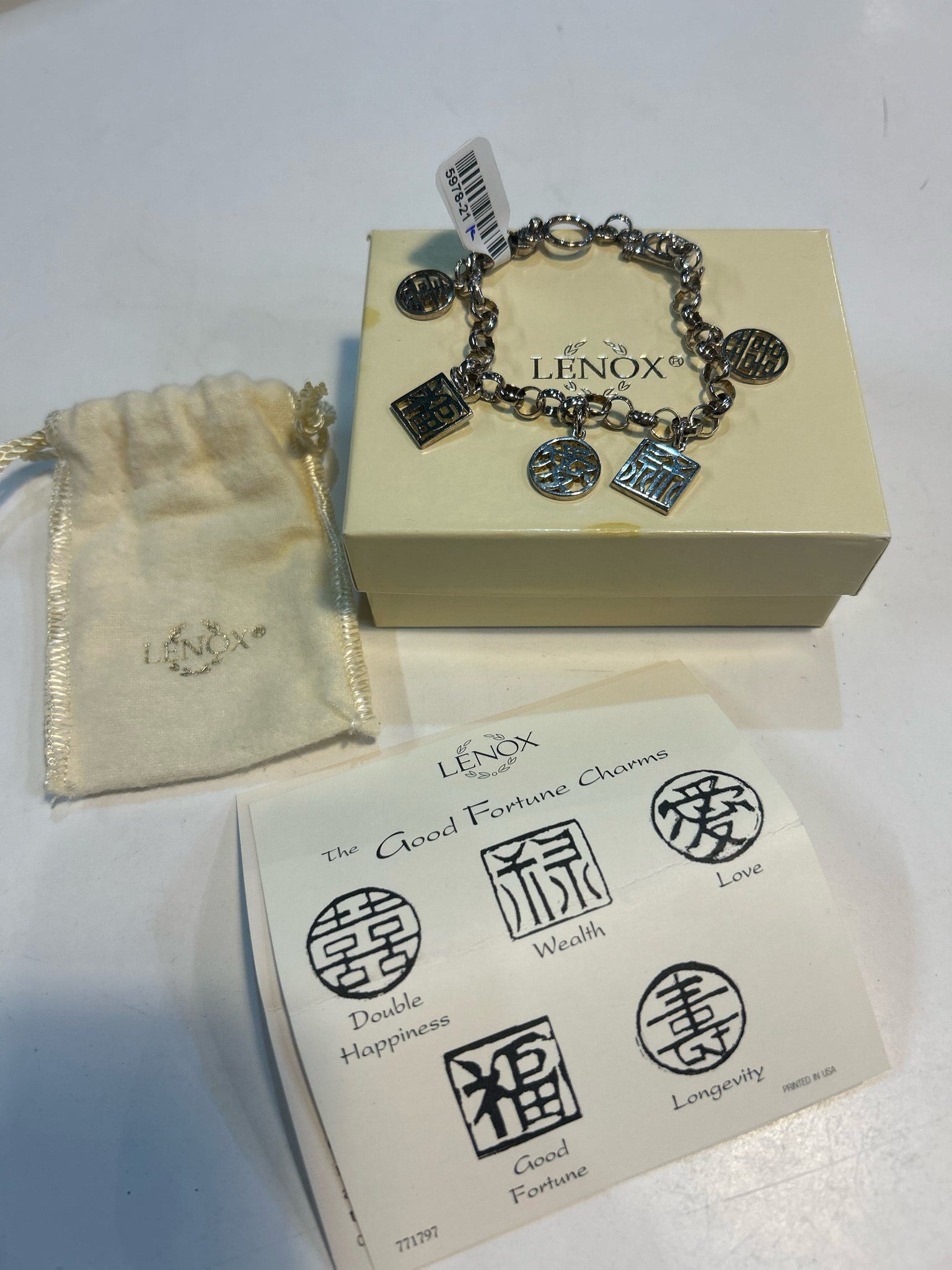 Lenox "Good Fortune Charms" Bracelet