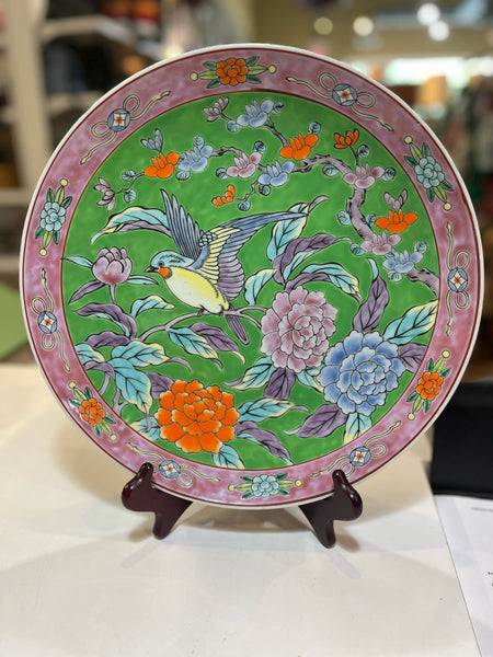 Vintage Hand Painted Floral Platter