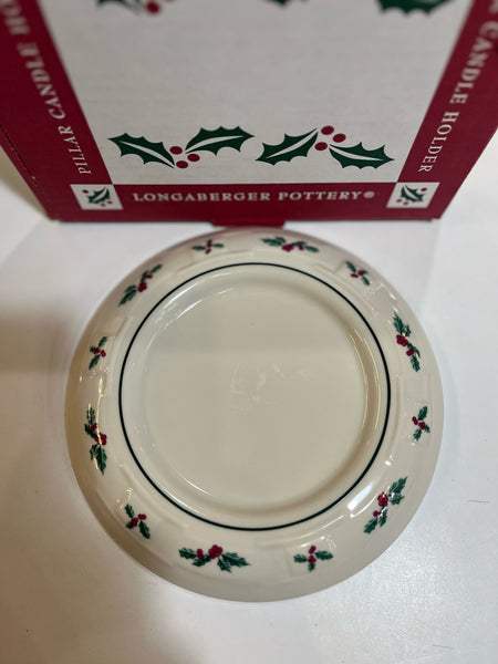 Longaberger Holly Candleholder