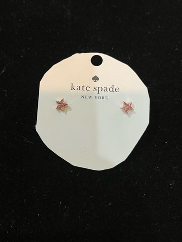 Kate Spade Pink Glitter Star Studs