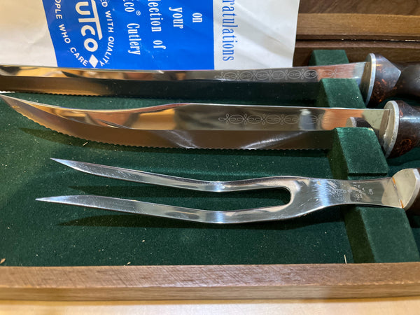 Vintage Cutco 3 Piece Carving Set