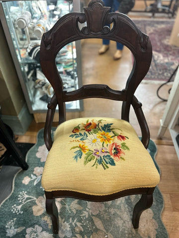 Vintage Needlepoint Chair