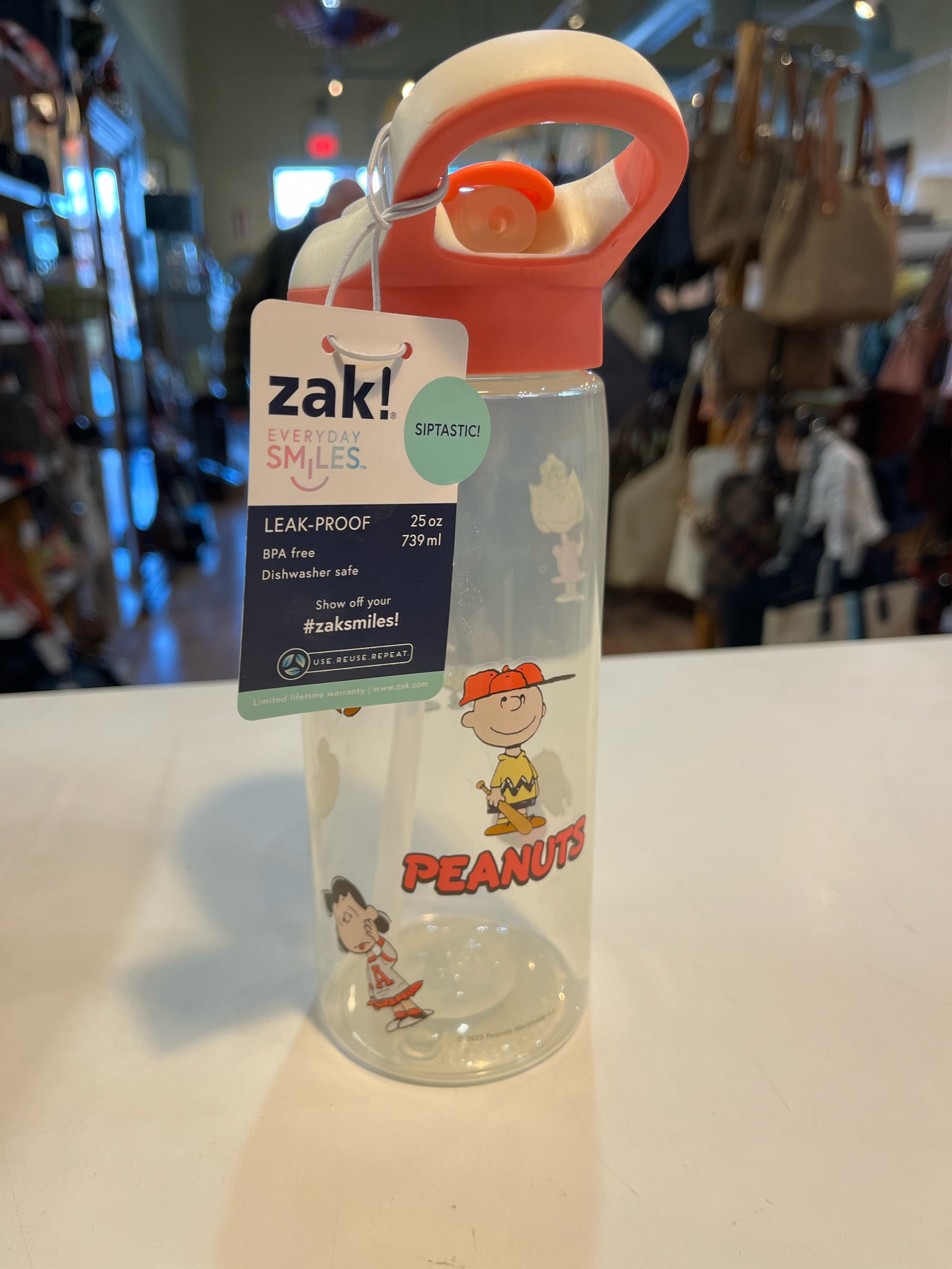 NWT Zak Peanuts Waterbottle