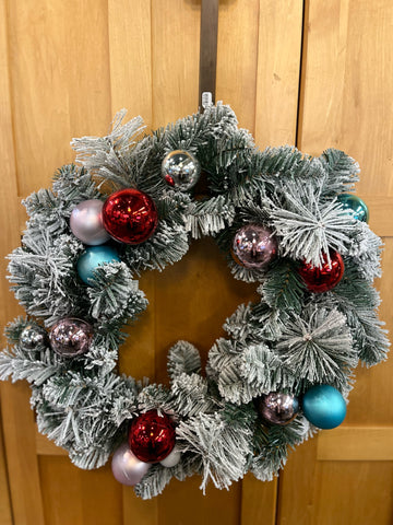 Frosted Ornament Wreath