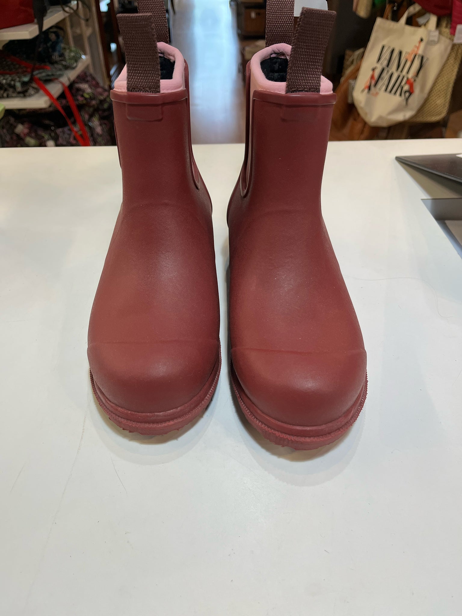 Merry People Maroon Ankle Rain Boots