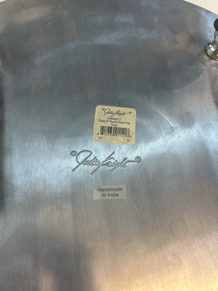 Julia Knight Mother of Pearl Footed Cheese Plate