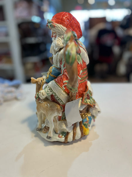 Fitz & Floyd "Enchanted Holiday" Santa Teapot