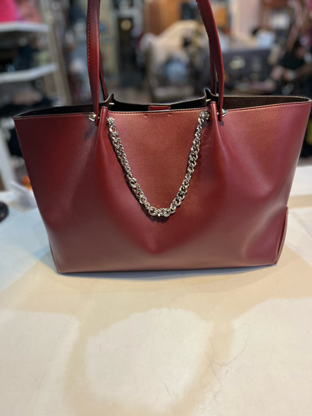 Michael Kors "Zena" Maroon Handbag