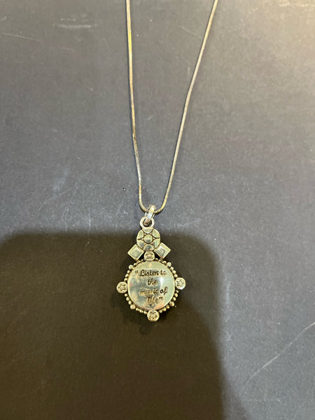 Brighton “Listen to the Music” Double Sided Pendant Necklace