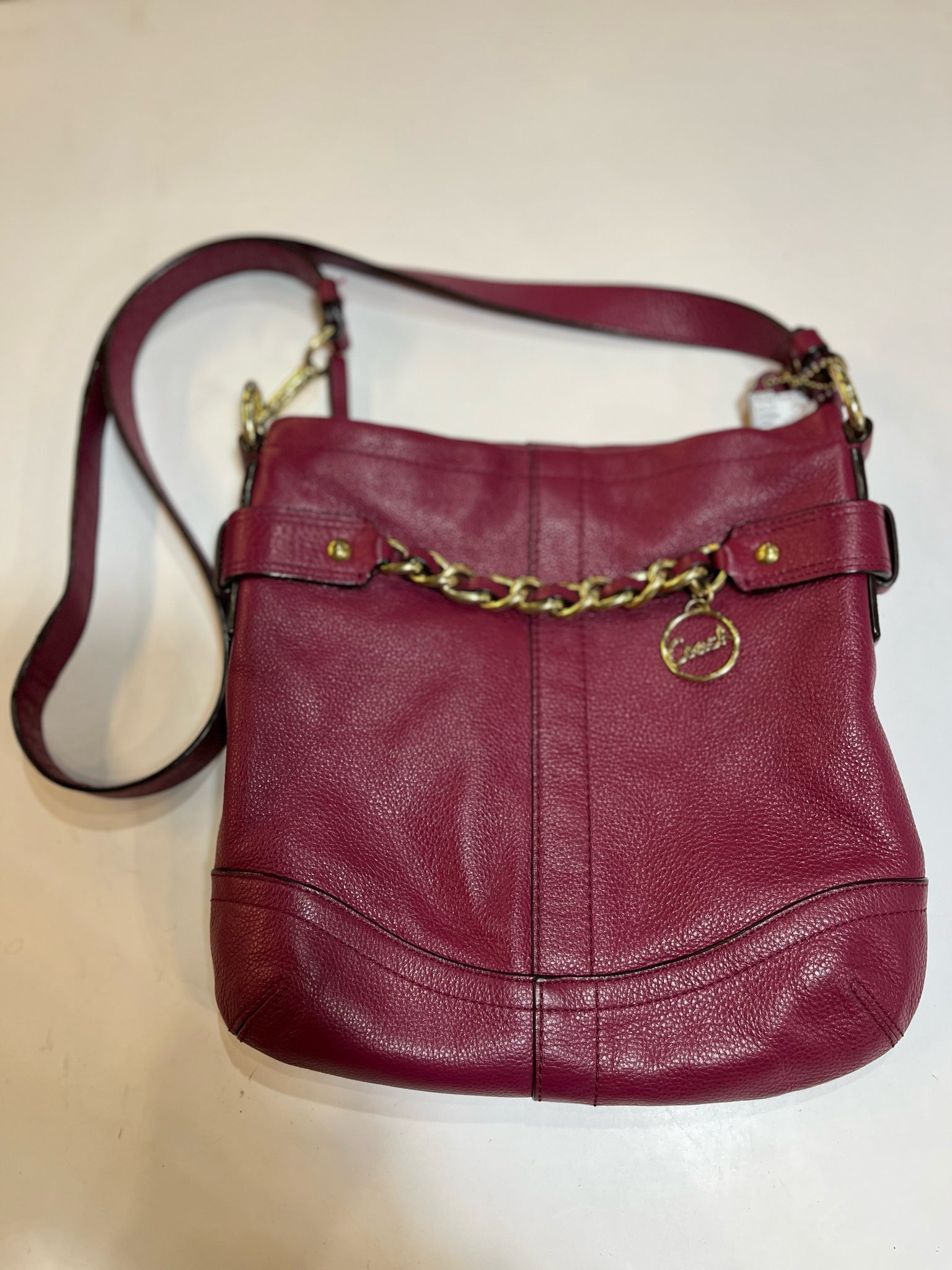 Coach Burgundy Leather Crossbody