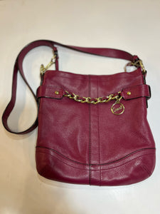 Coach Burgundy Leather Crossbody