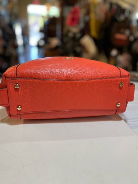 Coach Orange Red “Edie” Handbag