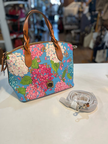 Dooney & Bourke Hydrangea Satchel Handbag