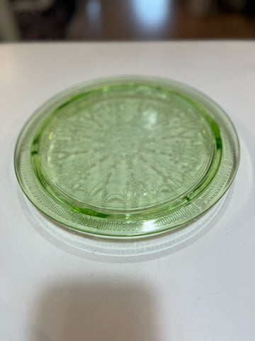 Vintage Hocking Green Cake Plate