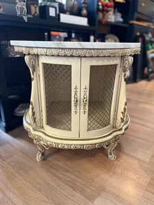 Cream Marble Top Cabinet