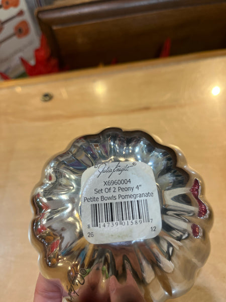 Julia Knight Set of 2 Peony Bowls