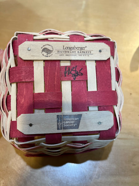 Rare Longaberger "Horizon of Hope w/ Ribbon Topper" Basket