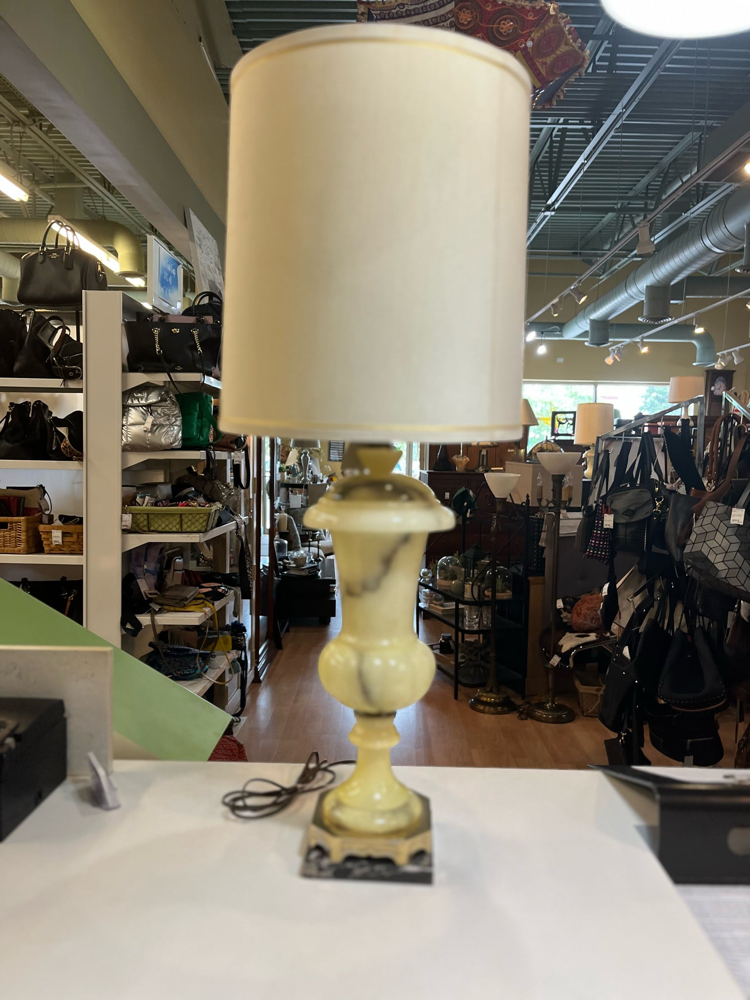 White Alabaster Lamp