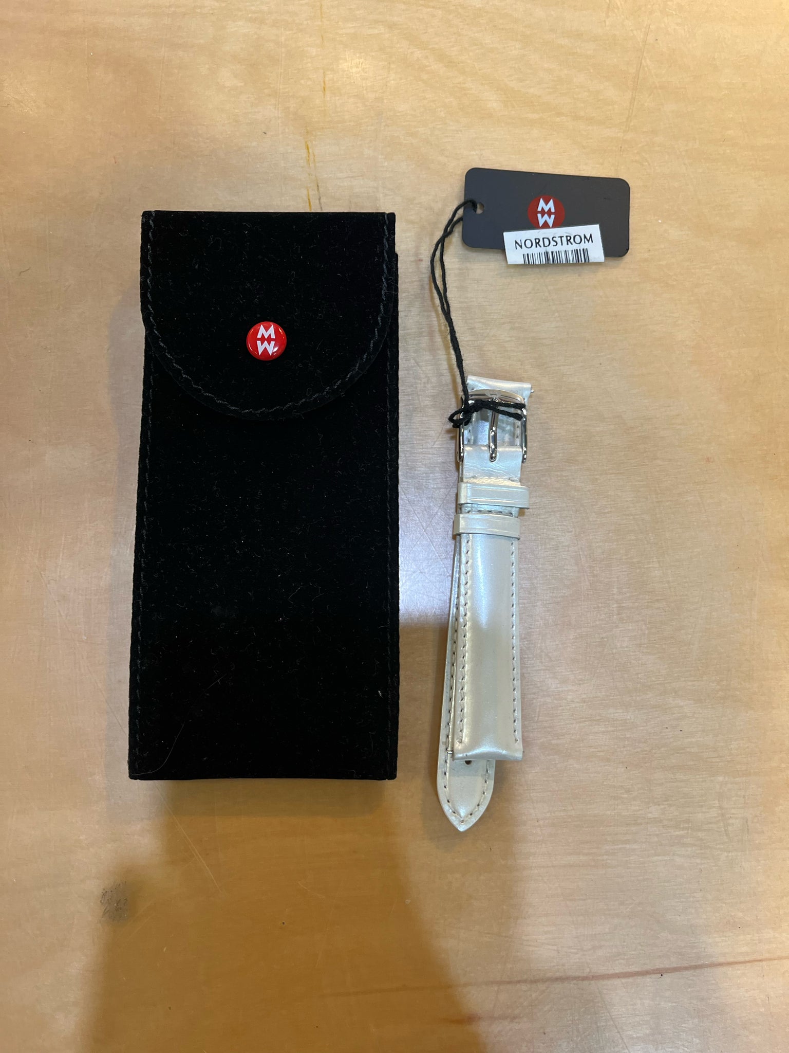 NWT Michele White Pearl 16mm Watch Band