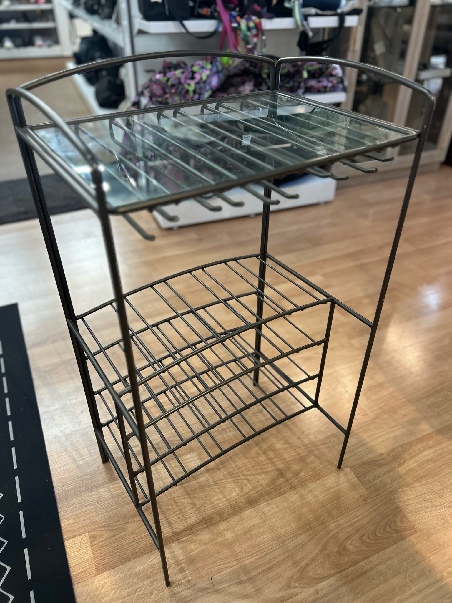Glass & Metal Wine Rack