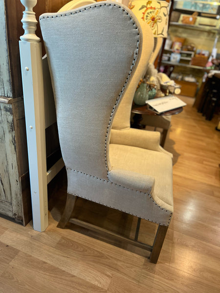 Restoration Hardware Beige "French Wingback" Chair