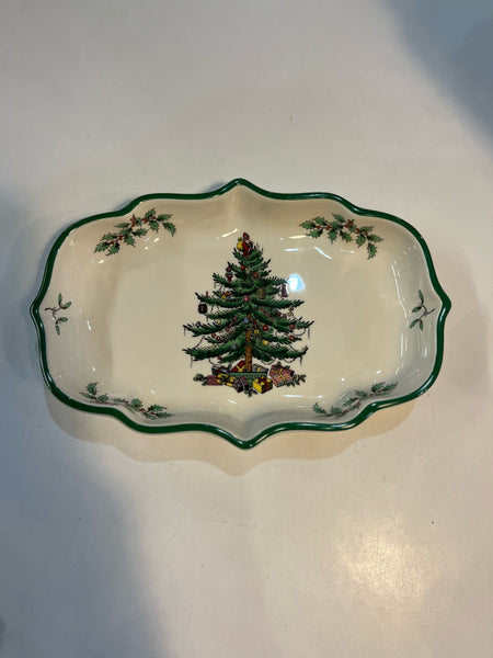 Spode Christmas Ogee Dish