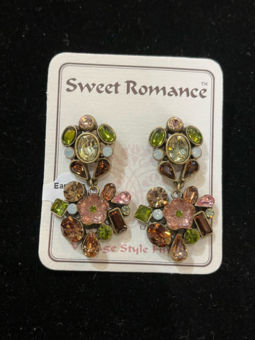 Sweet Romance Rhinestone Earrings