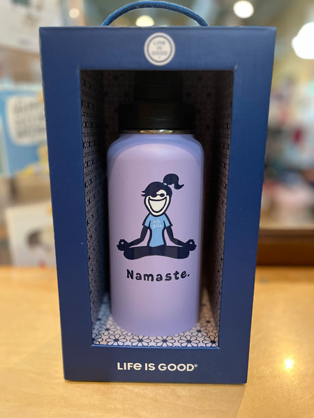 NIB Life Is Good “Namaste” Waterbottle
