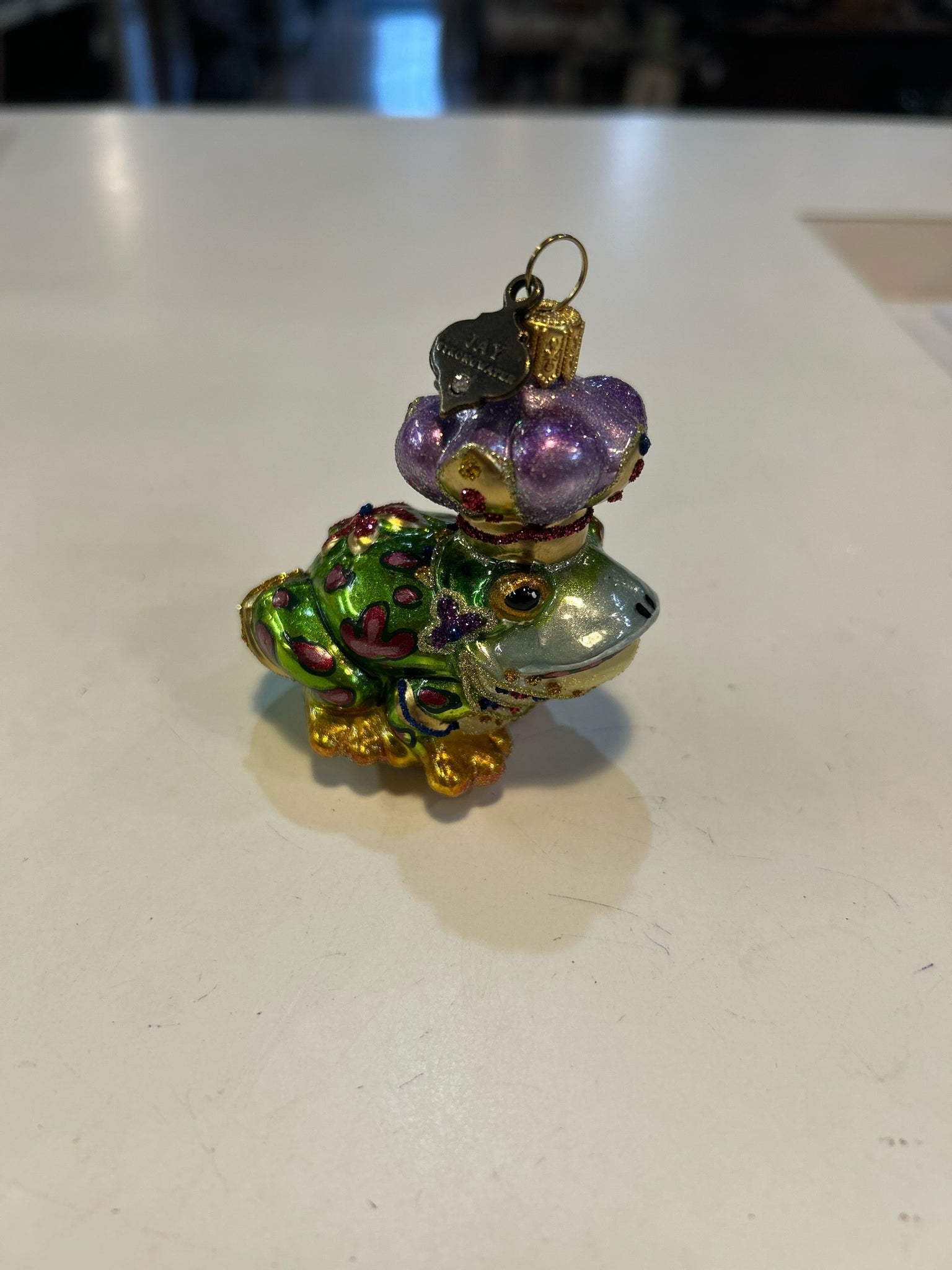Jay Strongwater Frog Prince Ornament