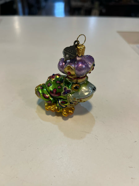 Jay Strongwater Frog Prince Ornament