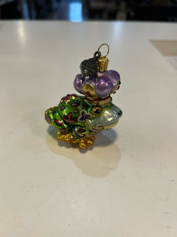 Jay Strongwater Frog Prince Ornament