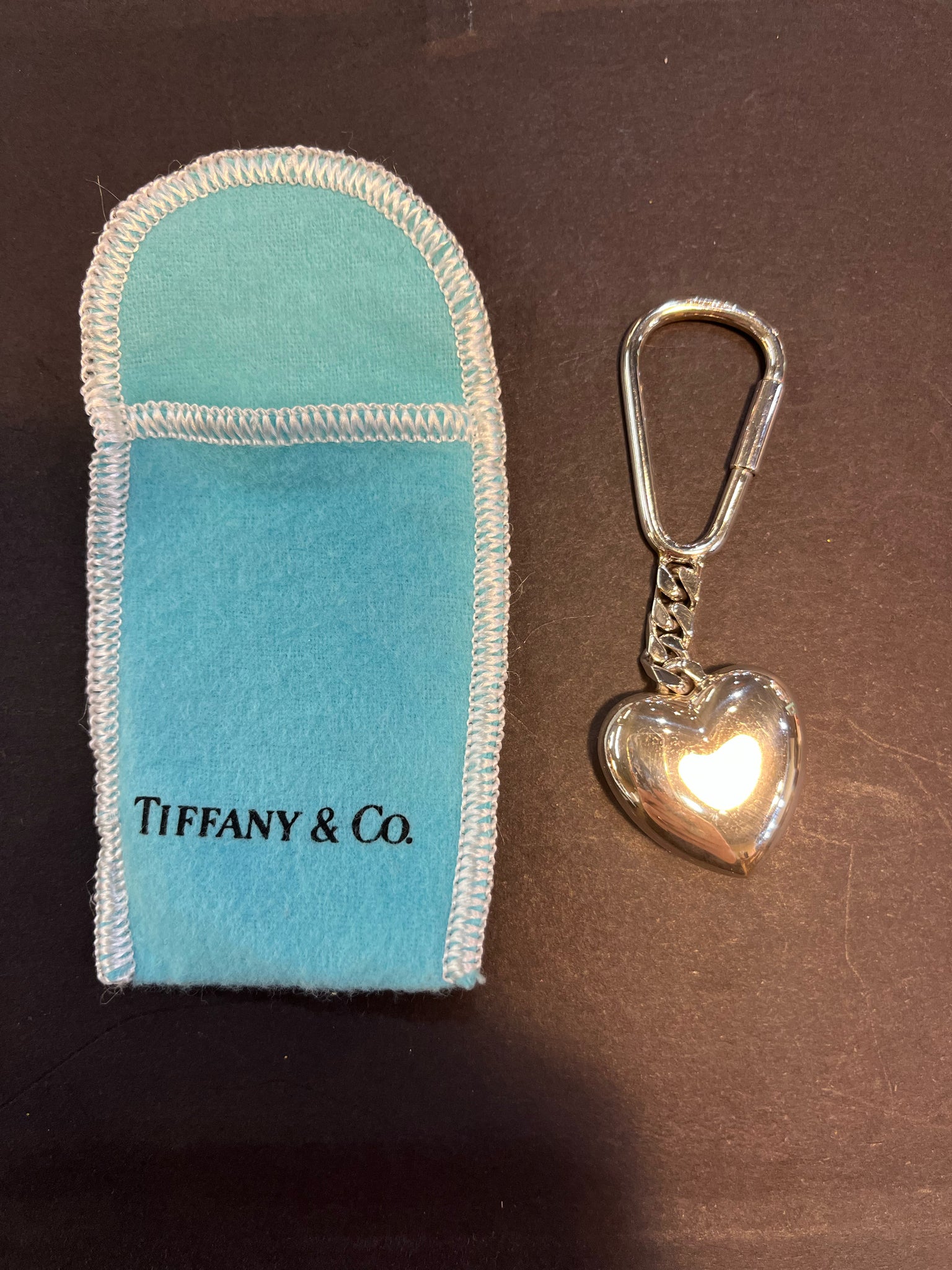 Tiffany & Co. Puffy Heart Keychain