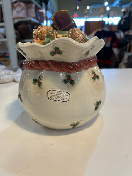 Fitz & Floyd “Old World Santa’s Bag of Toys” Teapot